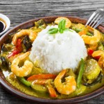 curry vert crevettes recette thailandaise