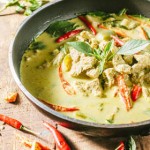 poulet curry vert thailande