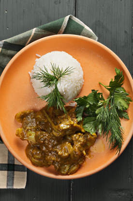 agneau au vadouvan et curcuma
