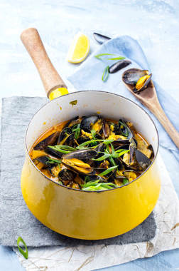 moules curry vadouvan masala