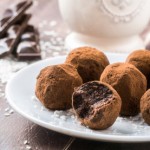 truffes chocolat et ail noir d'aomori