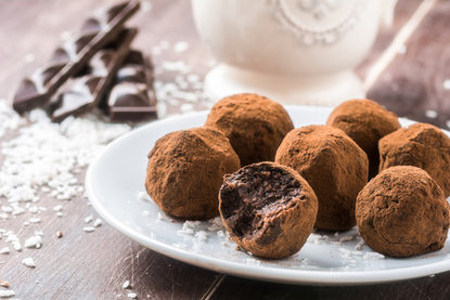 truffes chocolat et ail noir d'aomori