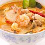 soupe thai de crevettes lait de coco curry rouge