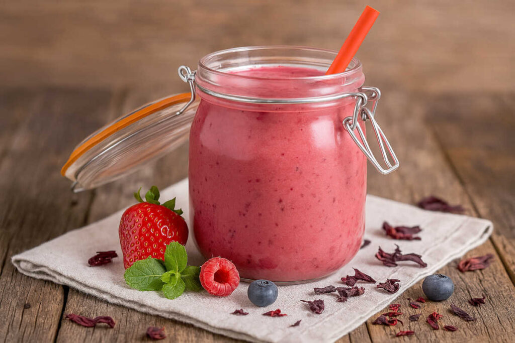 smoothie fruits rouges hibiscus smoothie fruits rouges hibiscus