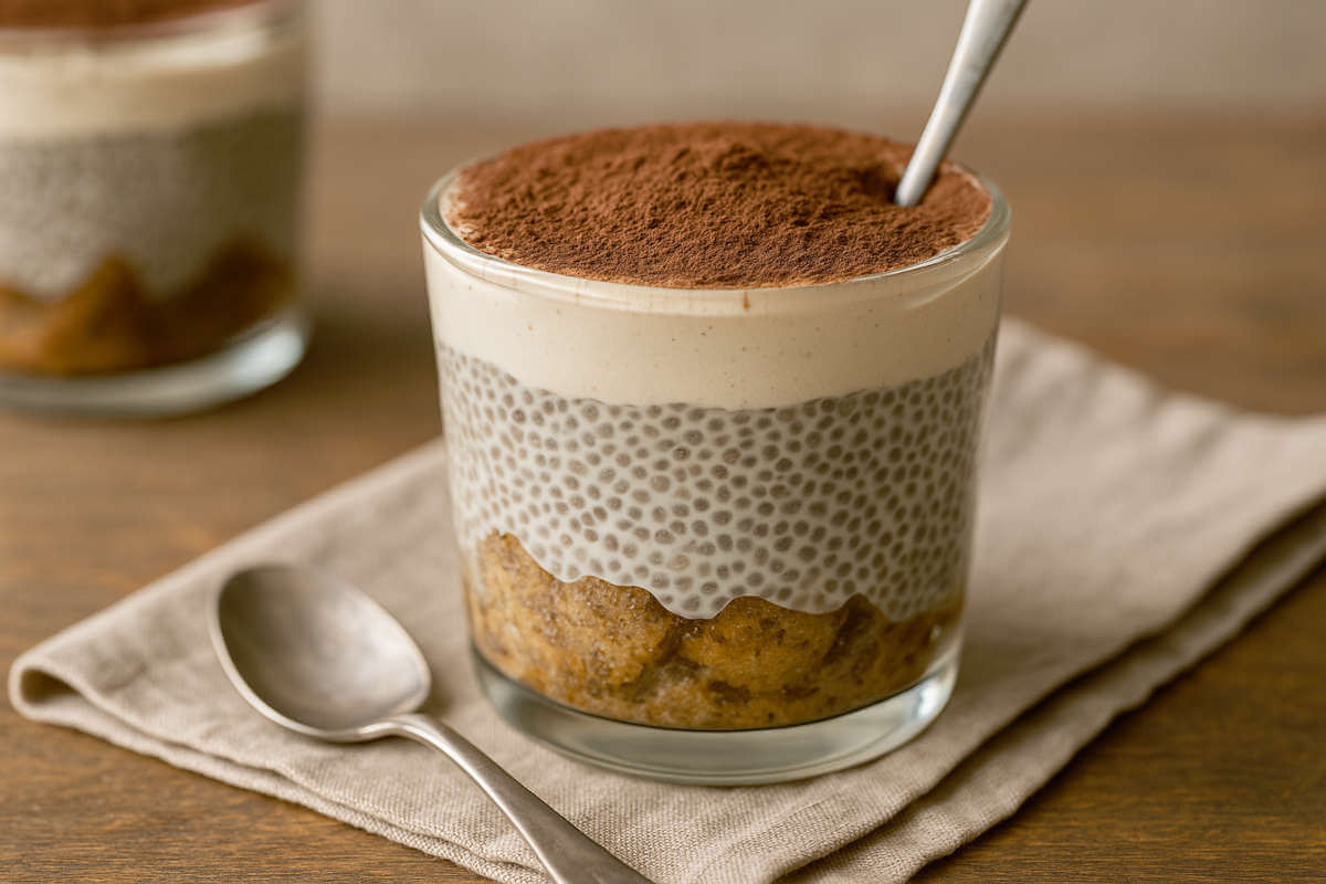 chiamisu pudding de chia façon tiramisu chiamisu pudding de chia façon tiramisu