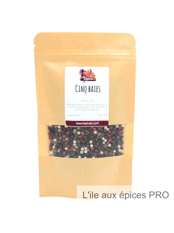 Grossiste Sachet de poivre cinq baies pro Grossiste Sachet de poivre cinq baies pro