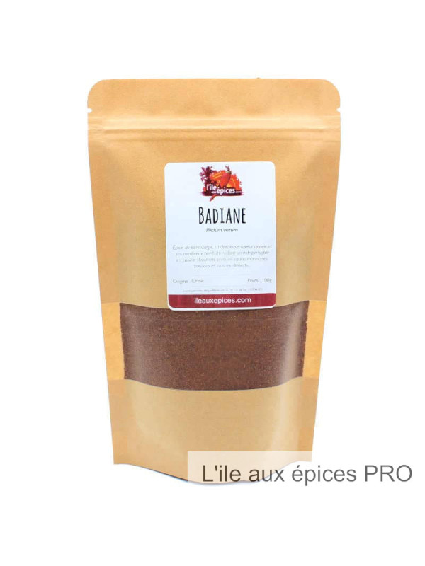 Grossiste Sachet de badiane moulue pro (anis étoilé)
