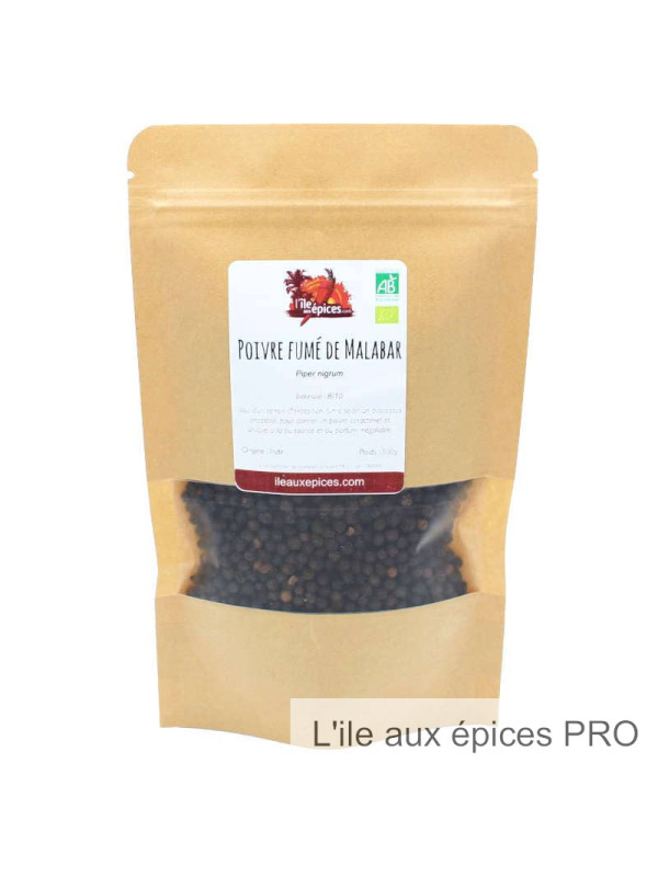 Grossiste Sachet de Poivre fumé de Malabar bio pro
