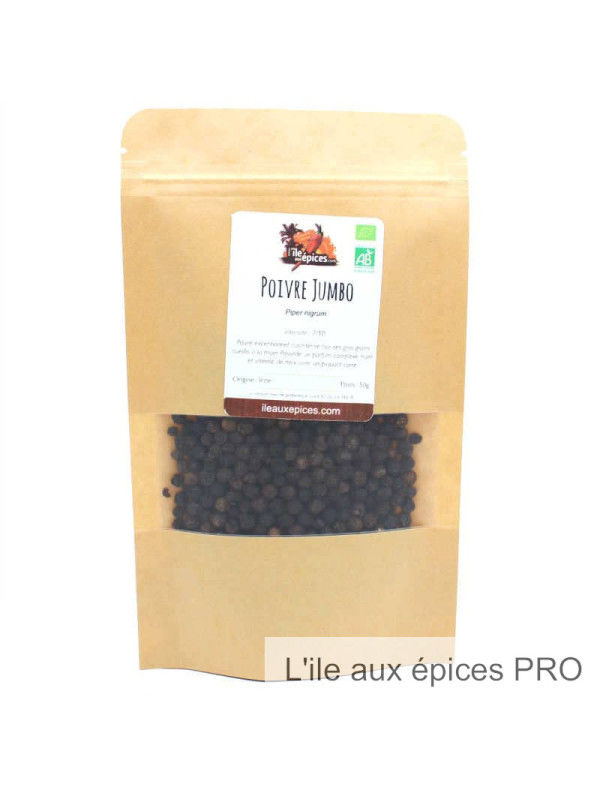 Grossiste Sachet de Poivre bio Jumbo pro
