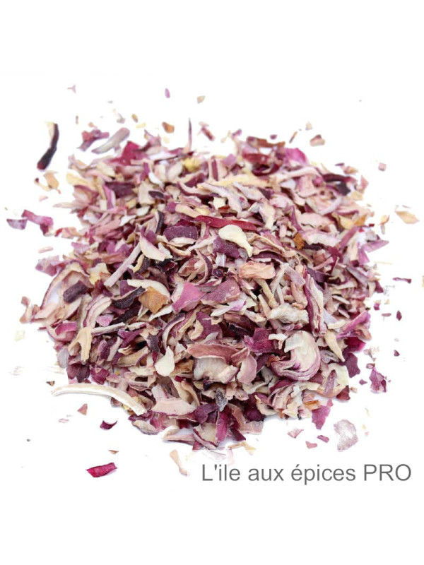 Vente en gros oignon rose lamelle seche pro