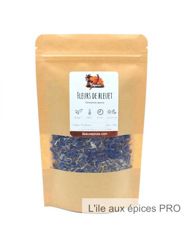 Grossiste Sachet de Fleurs de bleuet séchées pro