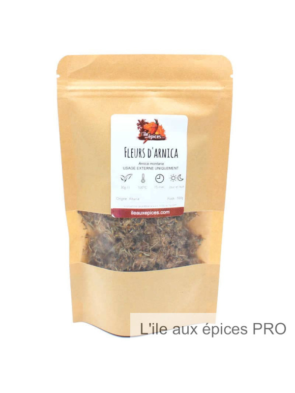 Grossiste Sachet de Fleurs d'Arnica séchées pro