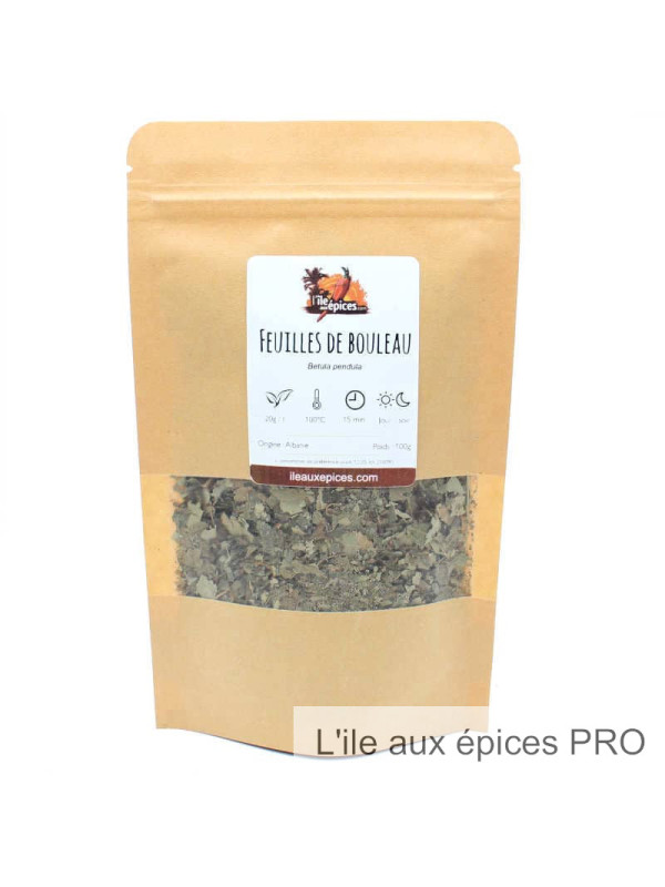 Grossiste Sachet de Feuilles de bouleau séchées pour tisane pro