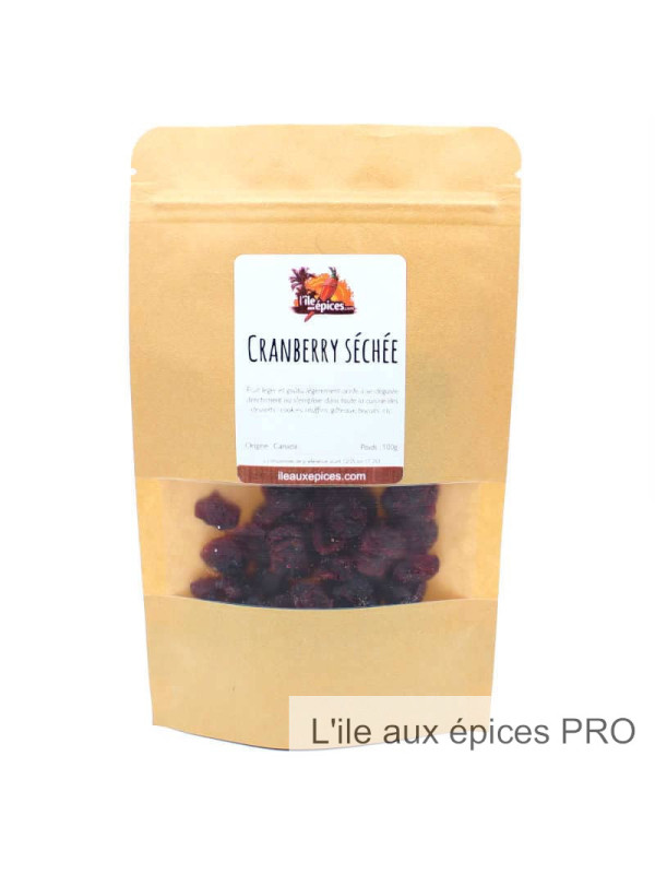 Grossiste Sachet de cranberries séchées pro
