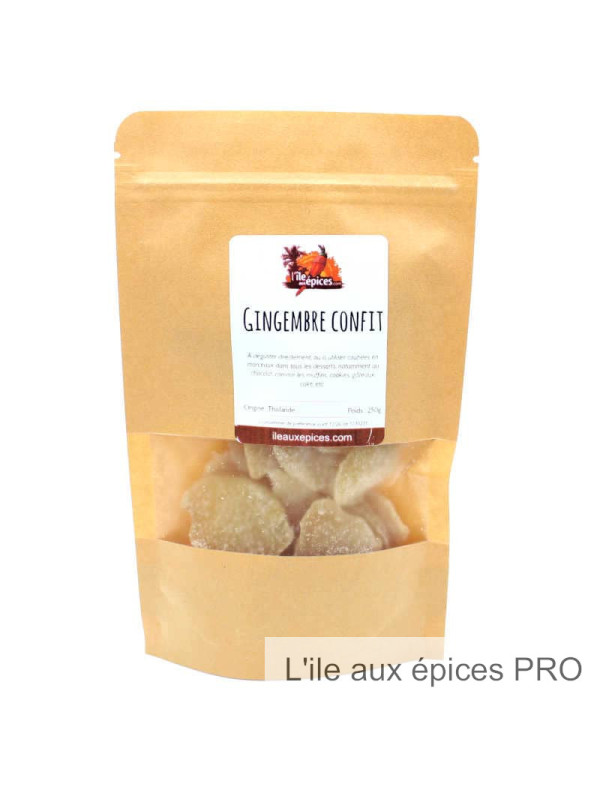 Grossiste Sachet de Gingembre confit pro