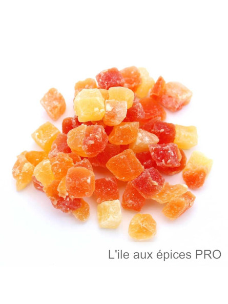Vente en gros Cubes de papaye séchée pro