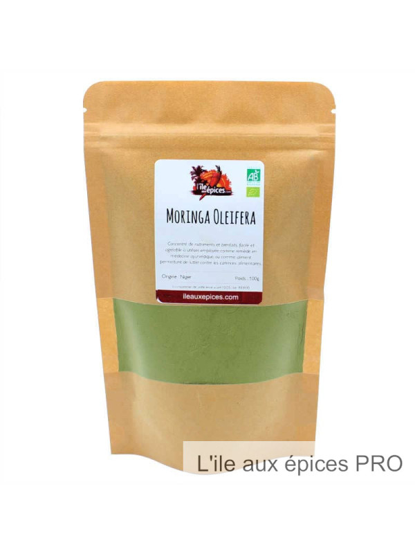 Grossiste Sachet de Moringa oleifera bio en poudre pro