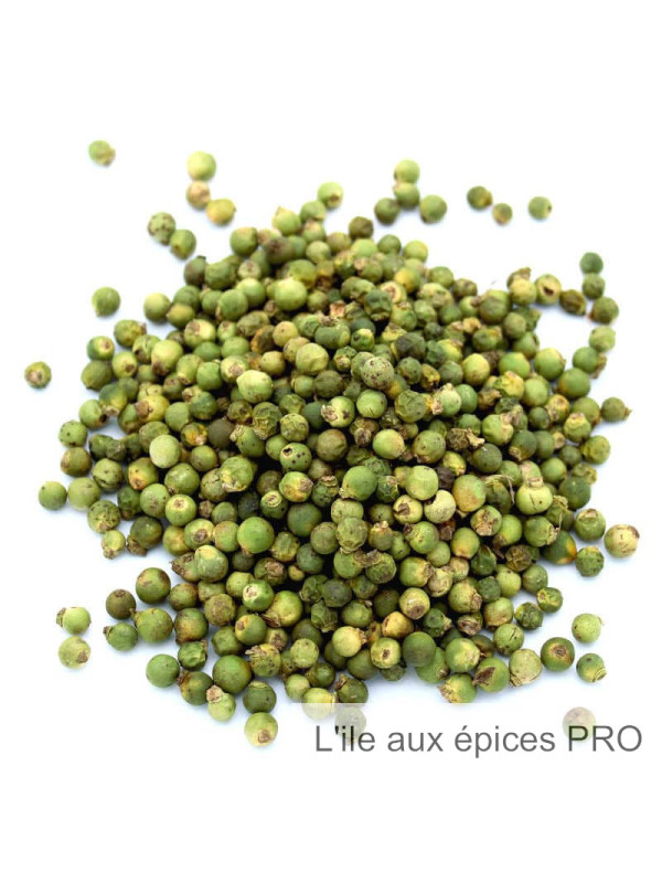 Vente en gros Poivre vert de Malabar lyophilisé biologique pro