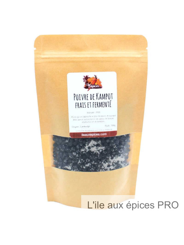 Grossiste Sachet de Poivre noir de Kampot frais pro