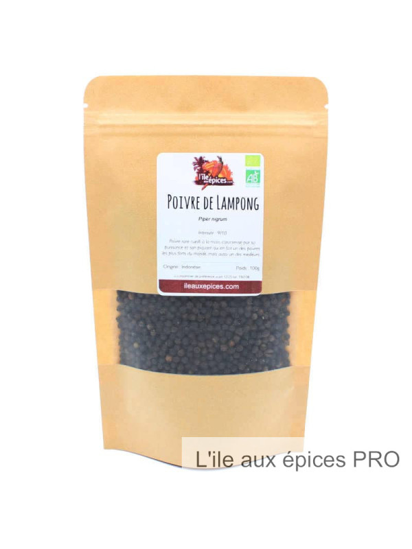 Grossiste Sachet de Poivre noir de Lampong bio pro Grossiste Sachet de Poivre noir de Lampong bio pro