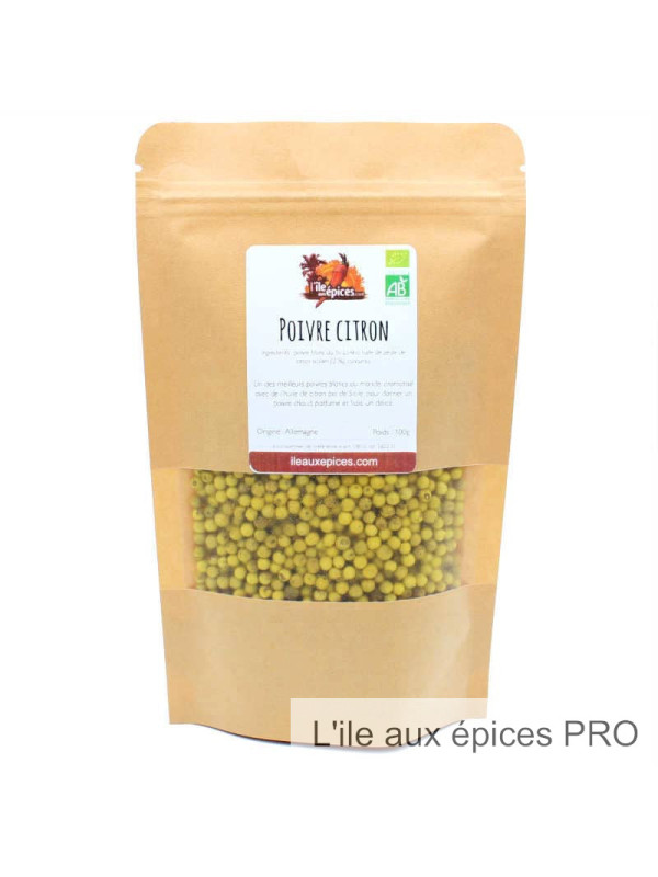 Grossiste Sachet de Poivre citron bio pro