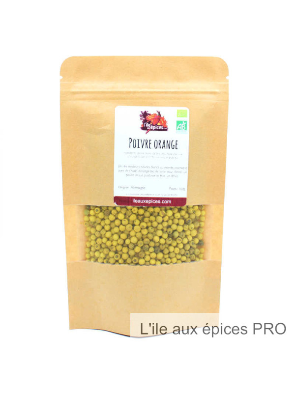 Grossiste Sachet de Poivre orange bio pro