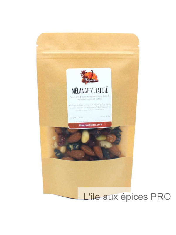 Fournisseur Sachet de Mélange fruits secs vitalité