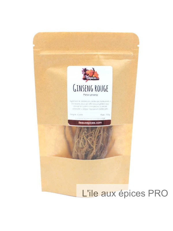 Fournisseur Sachet de ginseng rouge séché au kilo