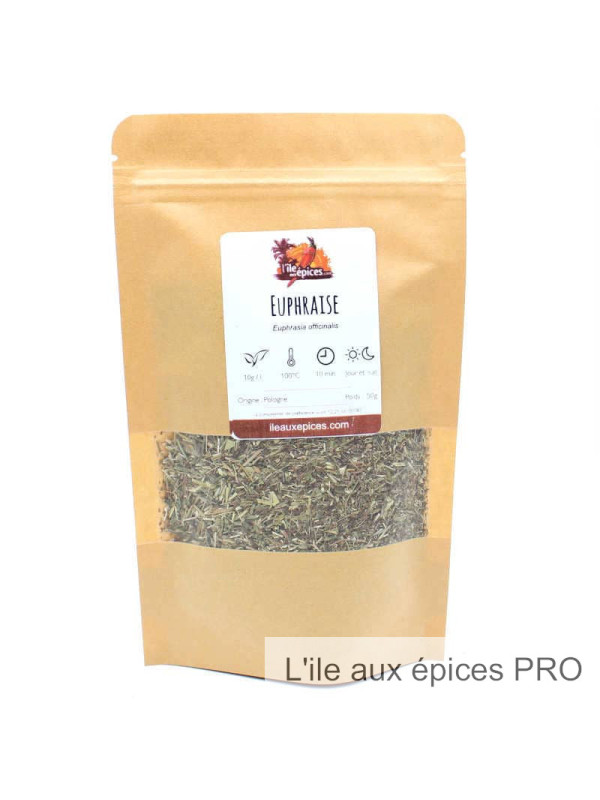 Fournisseur Sachet d'euphraise séchée pour tisane au kilo