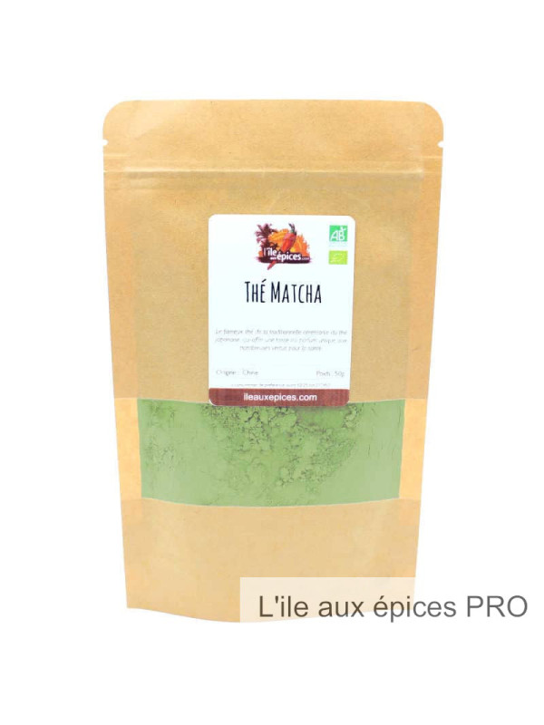 Fournisseur Sachet de poudre de thé matcha au kilo