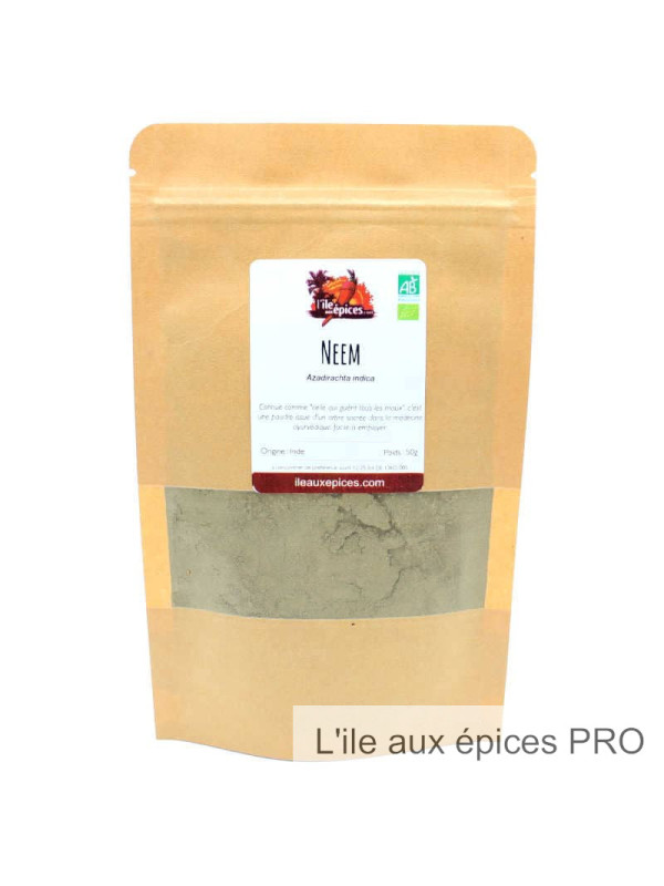 Fournisseur Sachet de poudre de Neem bio ayurvédique ai kg