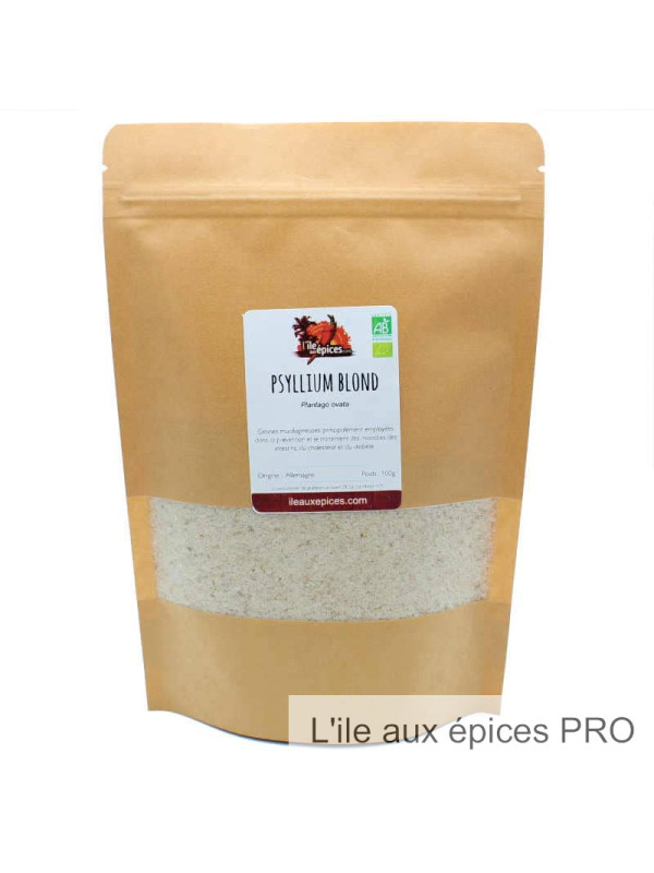 Fournisseur Sachet de psyllium blond BIO en kilo
